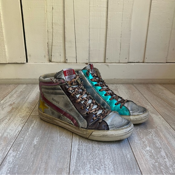 Golden Goose Multicolor High-Top Sneakers